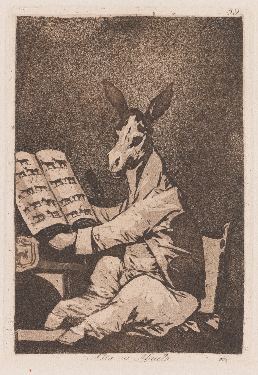 Hasta Su Abuelo, finales del siglo XVIII-principios del siglo XIX de Francisco de Goya