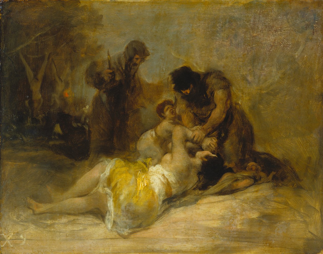 Ataque a una mujer de Francisco Jose de Goya y Lucientes