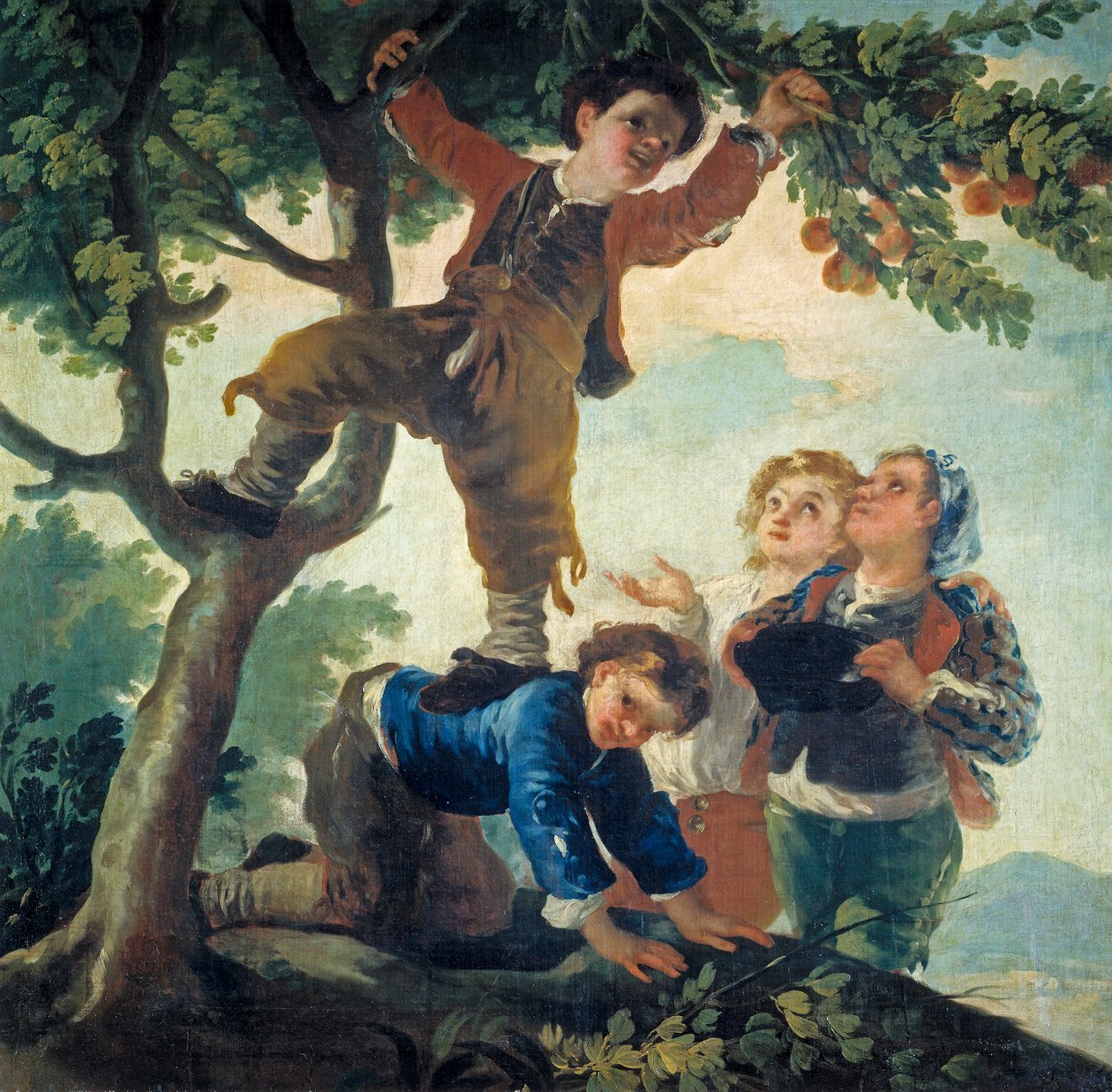 Niños recogiendo fruta de Francisco de Goya