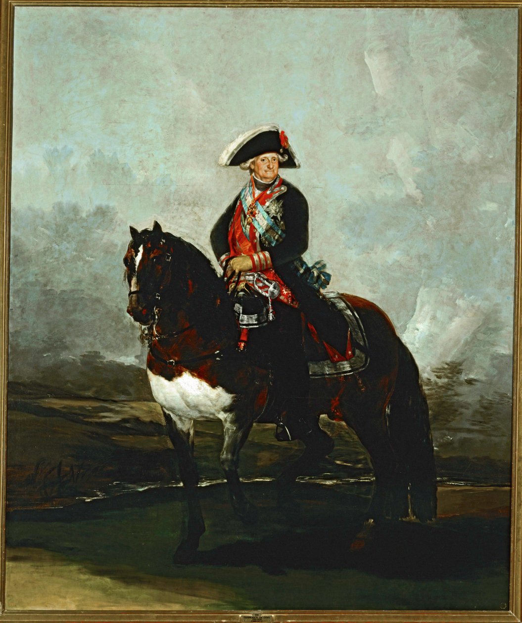 Carlos IV a caballo ... (pintura sobre lienzo) de Francisco Jose de Goya y Lucientes