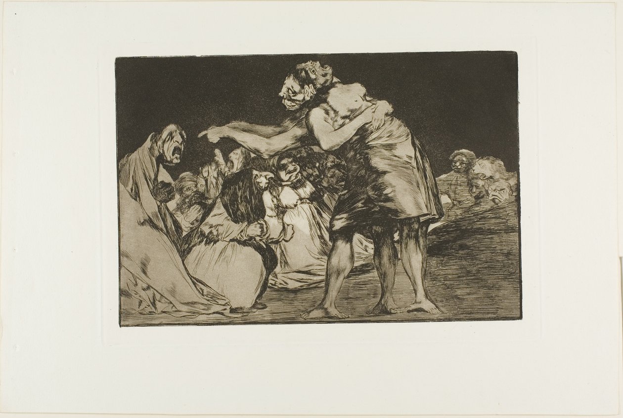 Locura Desordenada, lámina siete de Los Proverbios de Francisco Jose de Goya y Lucientes