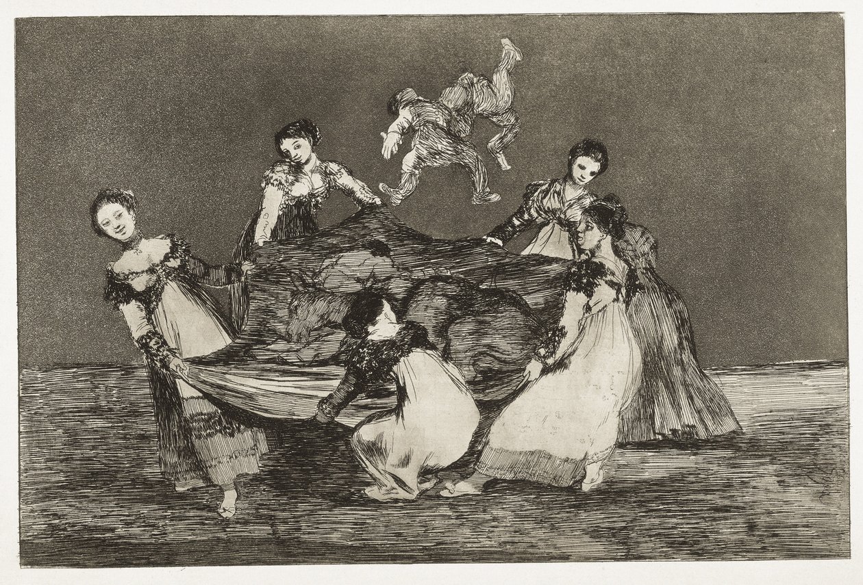GOYA Y LUCIENES, Francisco de (1746-1828). Proverbios. Adivinanza femenina. 1815-1824. (24