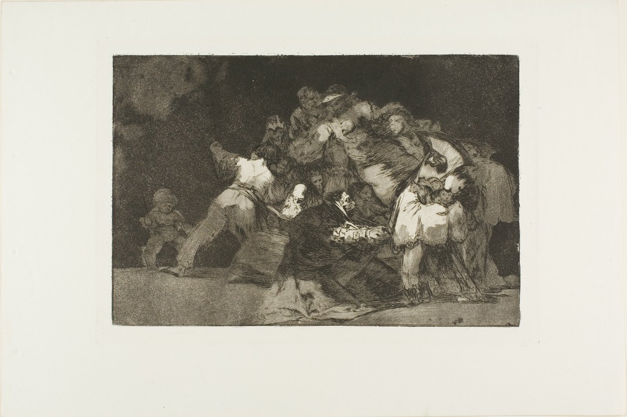Locura general, lámina nueve de Los proverbios de Francisco Jose de Goya y Lucientes