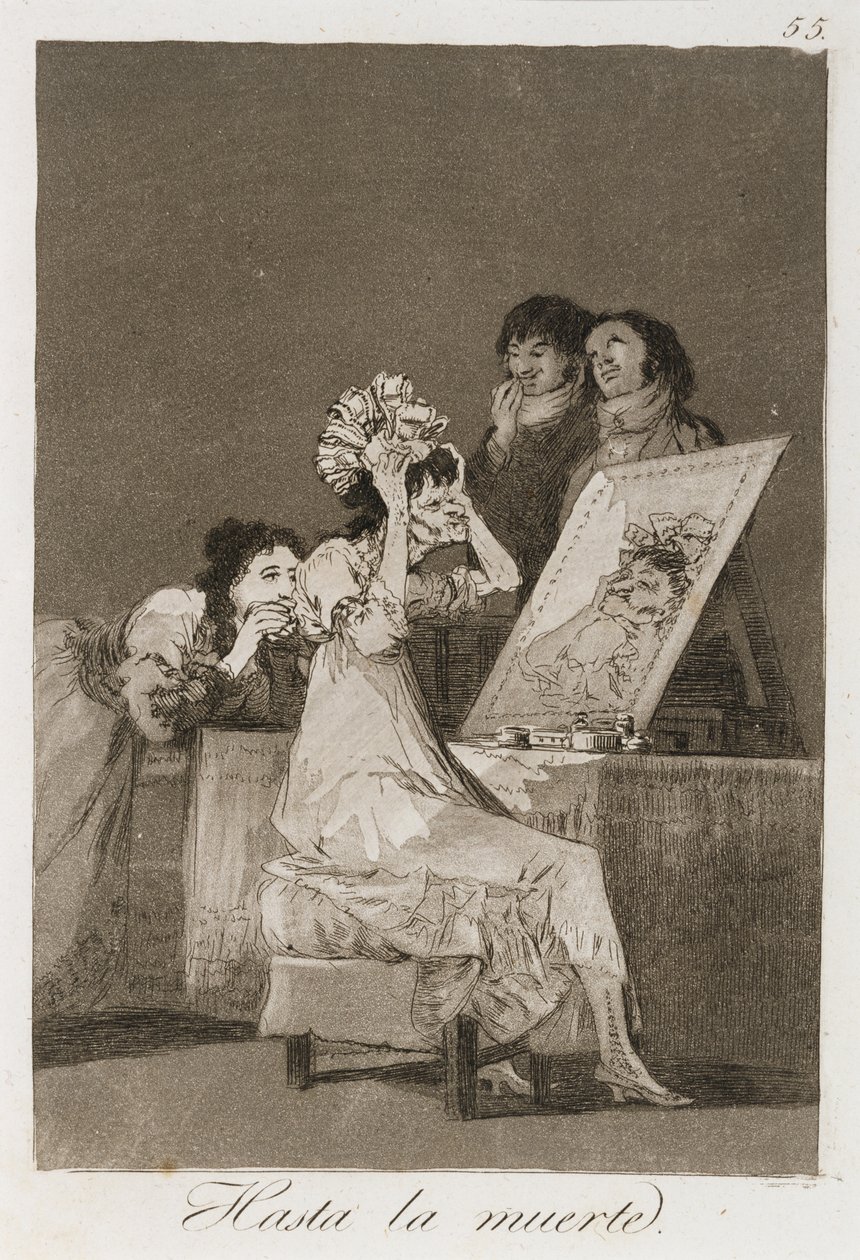 Hasta la muerte de Los Caprichos, publicado en 1799 de Francisco de Goya