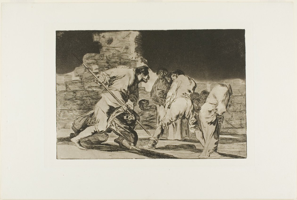 Es asombroso - y fuimos hechos por Dios, placa seis de Los Proverbios de Francisco Jose de Goya y Lucientes