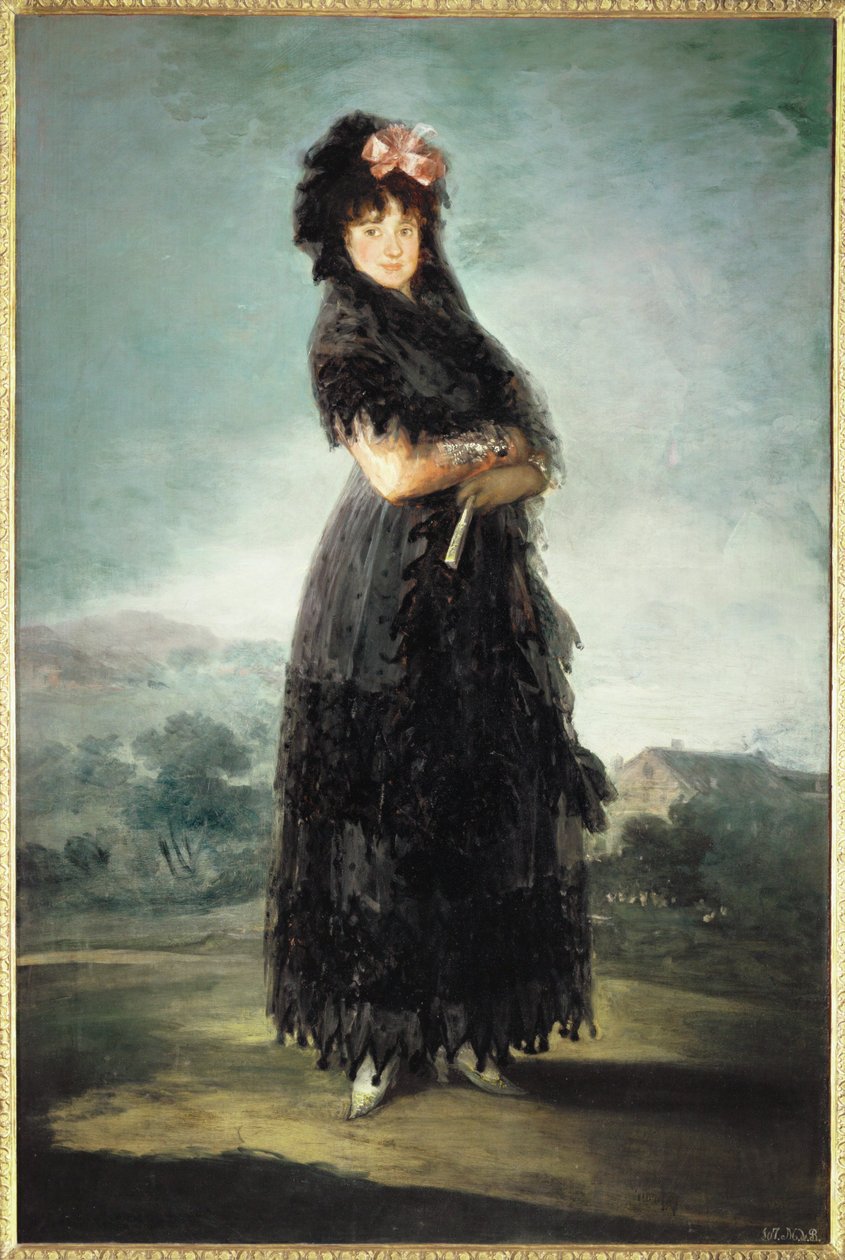 Mariana Waldstein, Marquesa de Santa Cruz ... de Francisco Jose de Goya y Lucientes