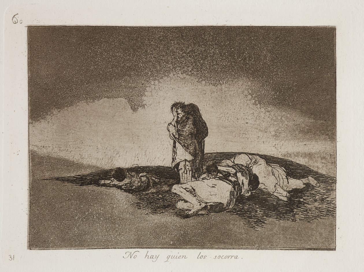 No Hay Quien Los Socorra (No hay quien los ayude) de Francisco Jose de Goya y Lucientes
