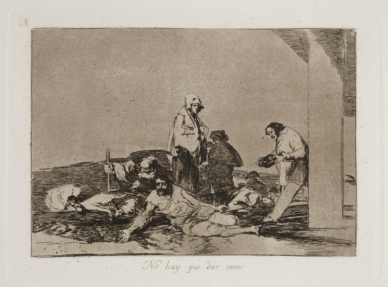 No hay que dar voces de Francisco Jose de Goya y Lucientes