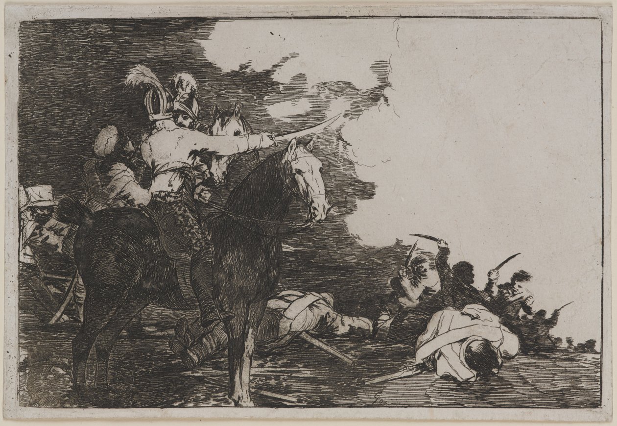 No se convienen de "Desastres de la Guerra" de Francisco de Goya