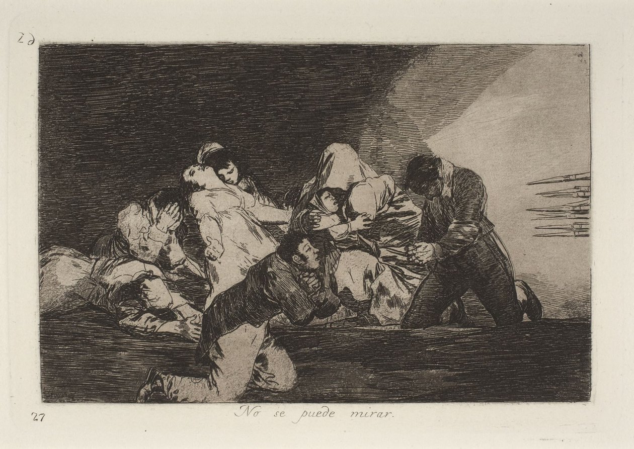 No se puede mirar de Francisco Jose de Goya y Lucientes