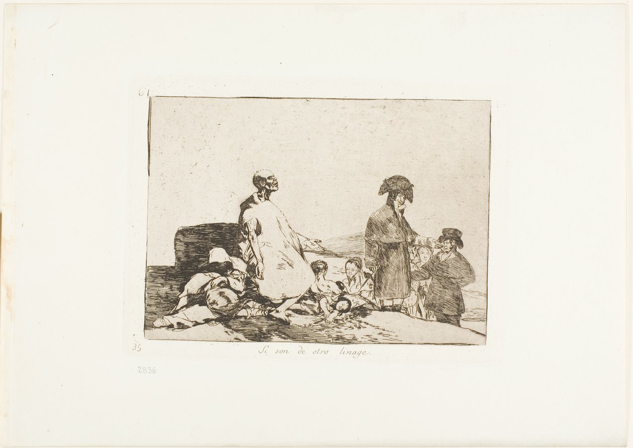 Quizás sean de otra raza, lámina 61 de Los Desastres de la Guerra de Francisco Jose de Goya y Lucientes