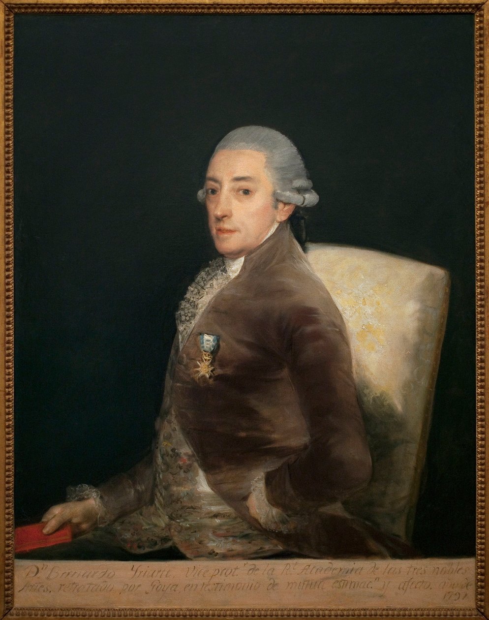 Retrato de Don Bernardo de Iriarte (1735-1814). Pintura de Francisco de Goya (1746-1828), óleo sobre lienzo de Francisco de Goya