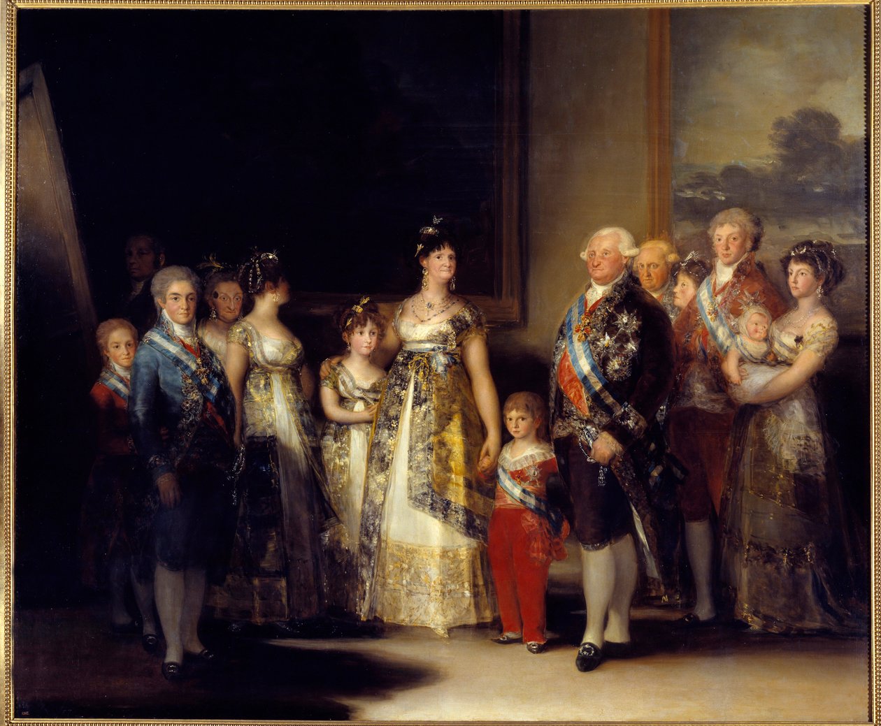 Retrato del rey de España Carlos IV y su familia de Francisco de Goya