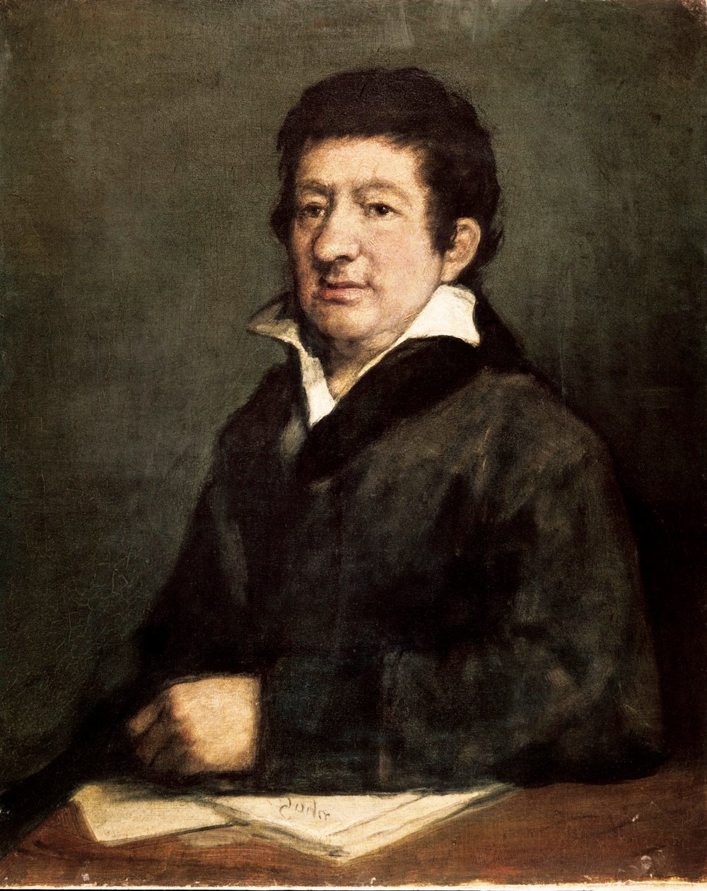 Retrato de Leandro Fernández de Moratín (1760-1828), poeta y dramaturgo español de Francisco de Goya