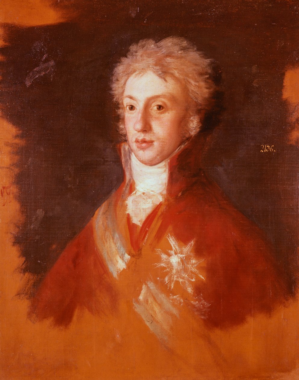 Retrato de Luigi di Borbone-Parma, por Francisco de Goya, estudio para la Familia de Carlos IV de Francisco Jose de Goya y Lucientes