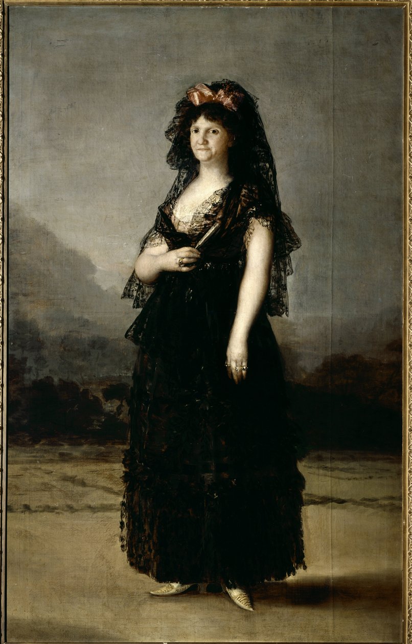 Retrato de la reina María Luisa con mantilla de Francisco de Goya