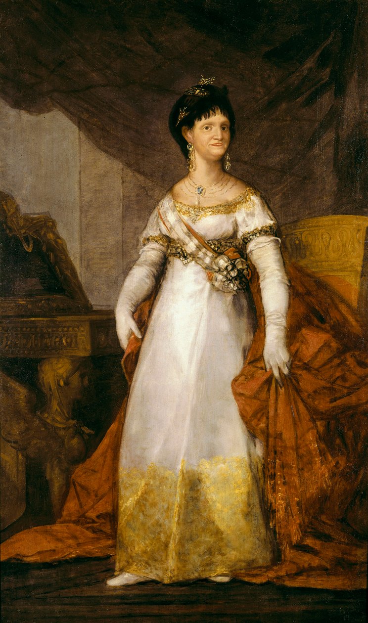 Retrato de la Reina de España María Luisa de Borbón Parma (1751-1819) de Francisco de Goya