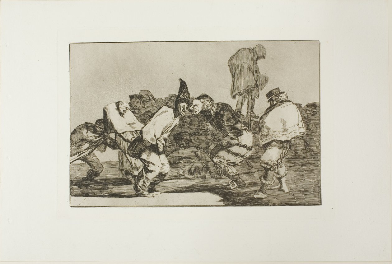 Alégrate, Carnaval, porque mañana serás cenizas, lámina 14 de Los Proverbios de Francisco Jose de Goya y Lucientes