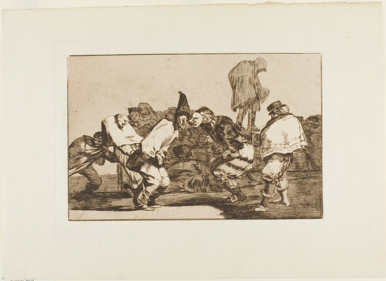 Alégrate, Carnaval, porque mañana serás cenizas, lámina 14 de Los Proverbios de Francisco Jose de Goya y Lucientes