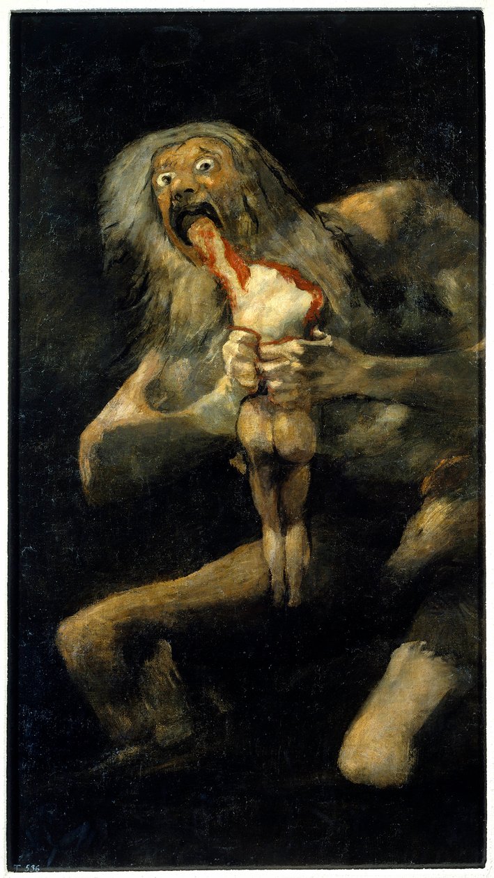 Saturno devora a su hijo de Francisco Jose de Goya y Lucientes