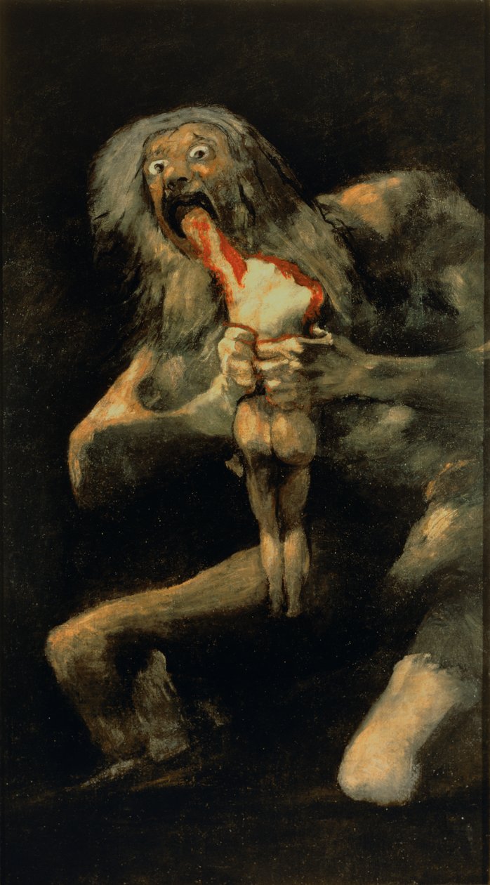 Saturno devorando a uno de sus hijos de Francisco de Goya