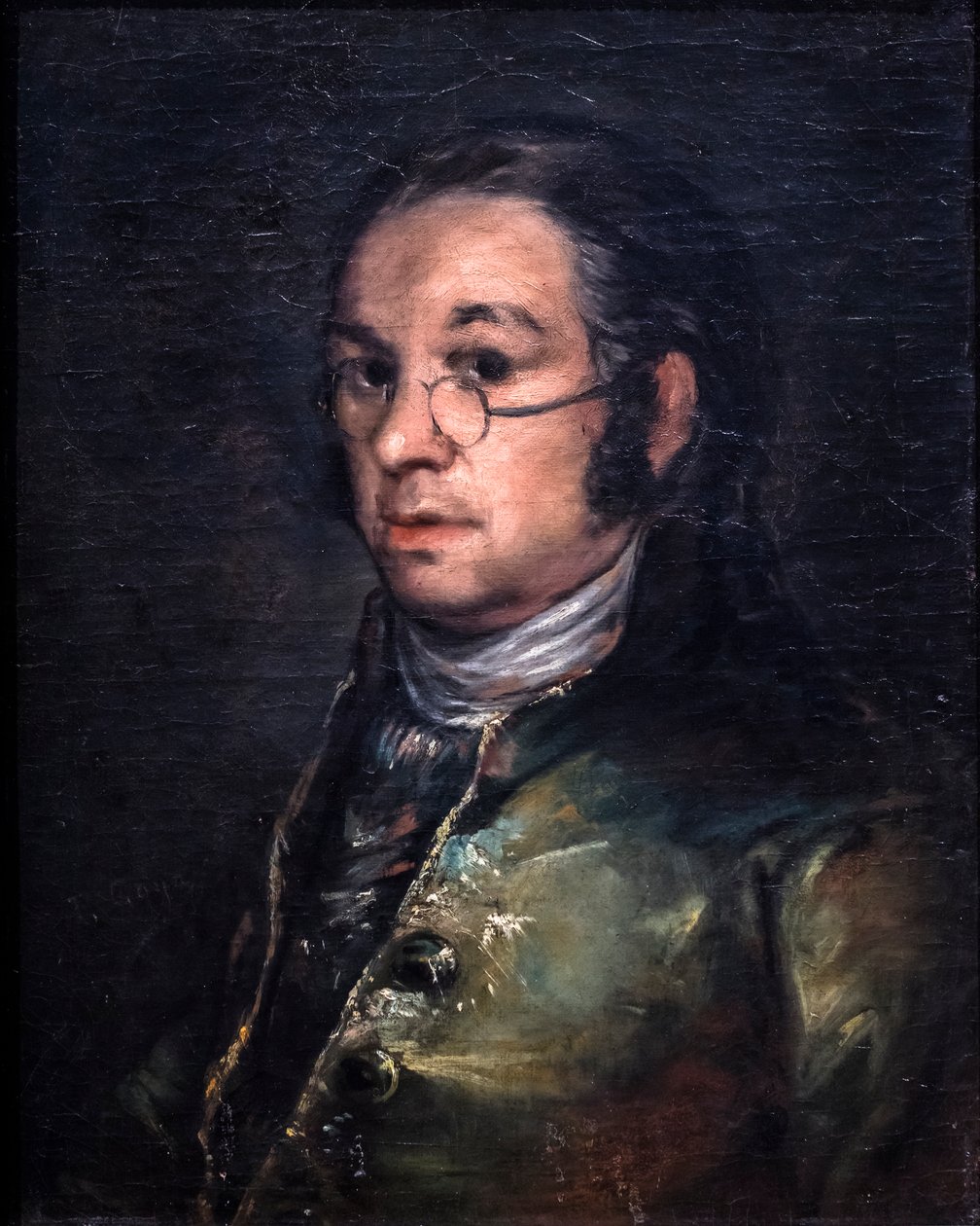 Autorretrato con gafas, hacia 1800 (óleo sobre lienzo) de Francisco Jose de Goya y Lucientes