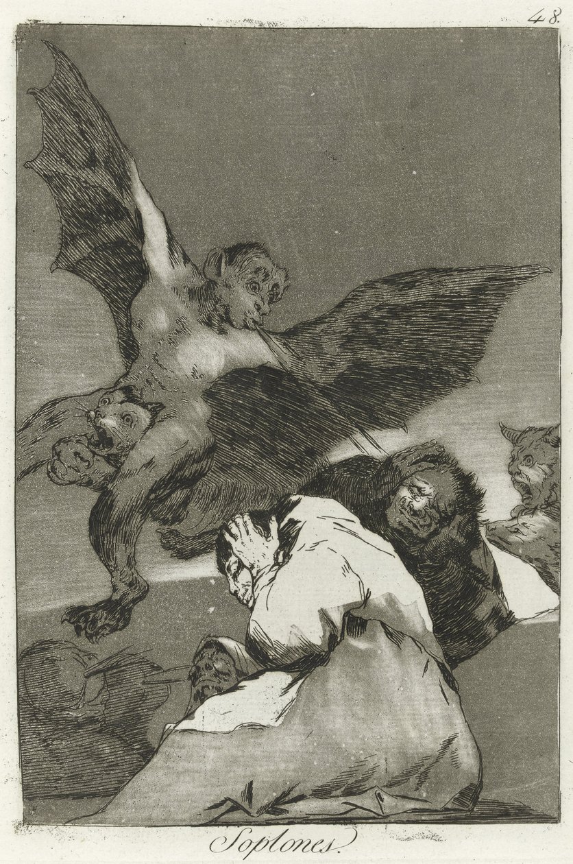 Soplones, Los Caprichos de Francisco de Goya