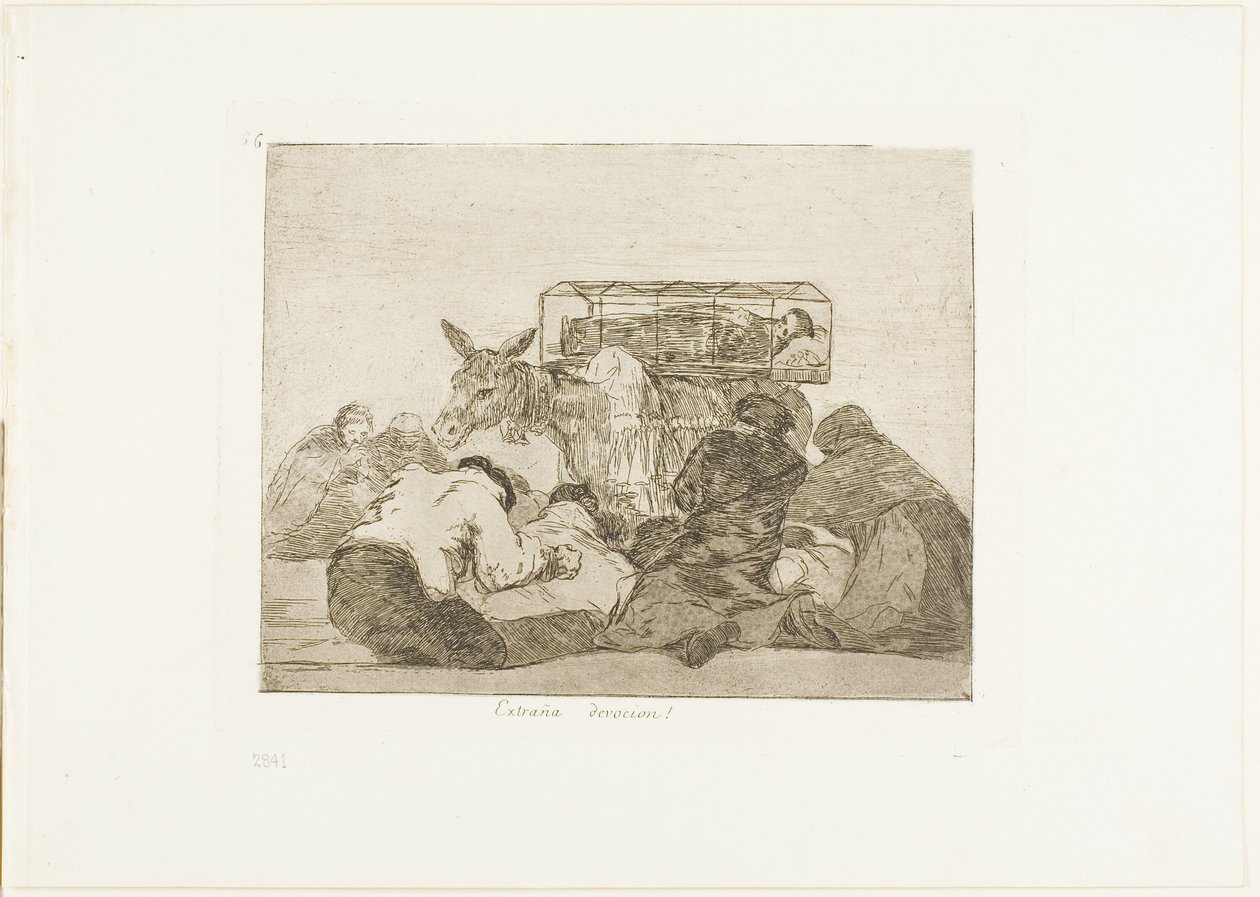 ¡Extraña devoción!, placa 66 de Los desastres de la guerra de Francisco Jose de Goya y Lucientes