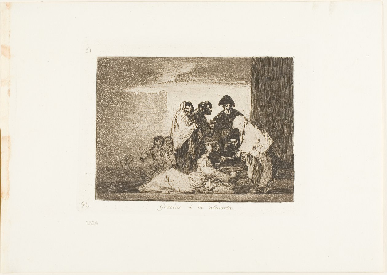 Gracias al mijo, lámina 51 de Los desastres de la guerra de Francisco Jose de Goya y Lucientes