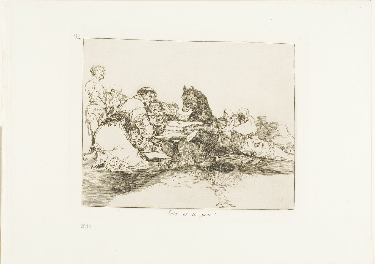 ¡Eso es lo peor!, lámina 74 de Los desastres de la guerra de Francisco Jose de Goya y Lucientes