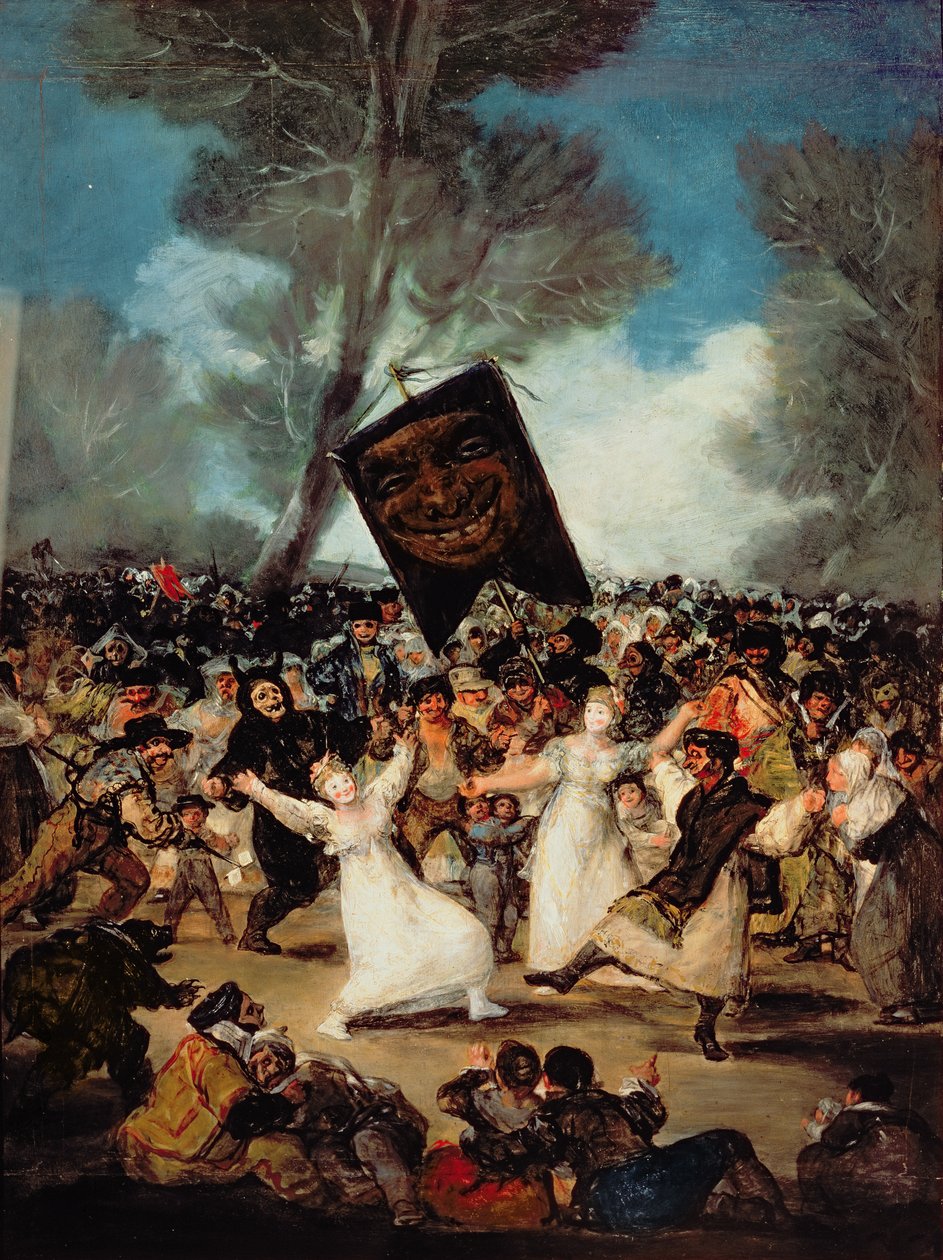 El entierro de la sardina (Festival del Corpus Christi en Miércoles de Ceniza) de Francisco de Goya