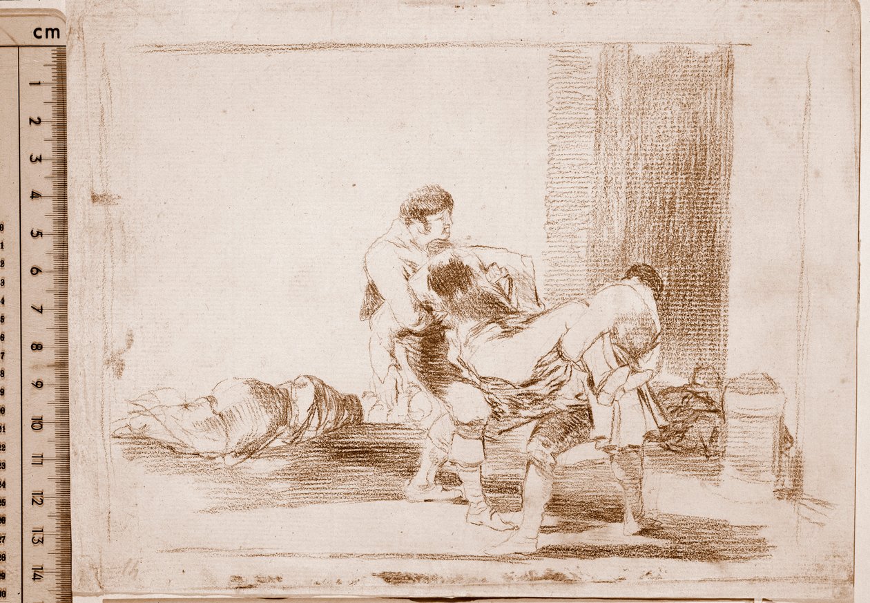 Los desastres de la guerra: En el cementerio de Francisco de Goya