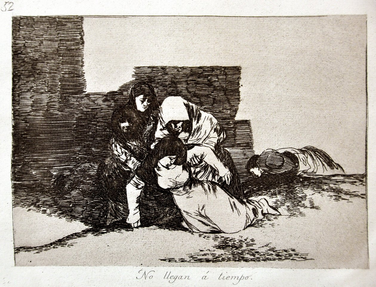Los desastres de la guerra: No Llegan a Tiempo de Francisco Jose de Goya y Lucientes