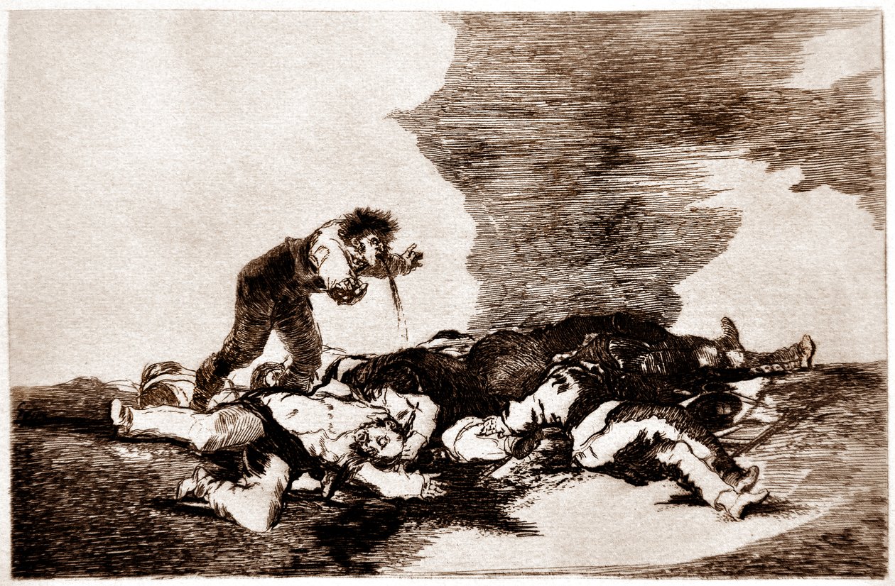Los desastres de la guerra: Para eso habeis nacido de Francisco Jose de Goya y Lucientes
