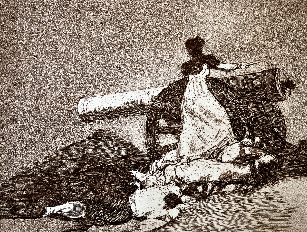 Los desastres de la guerra: ¡Qué Valor! (¡Qué valor!) (detalle) de Francisco Jose de Goya y Lucientes
