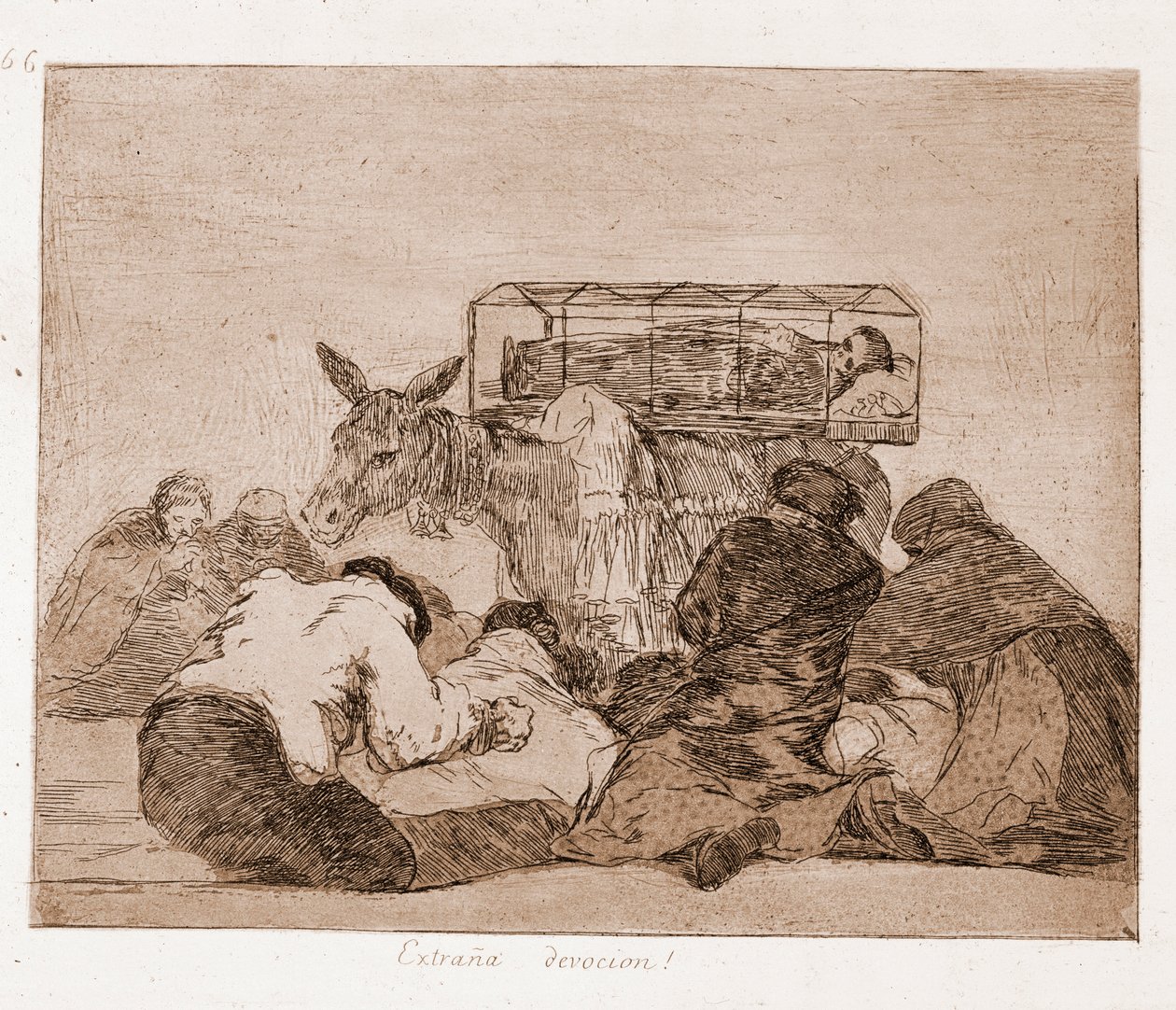 Los desastres de la guerra: Extraña devoción de Francisco de Goya