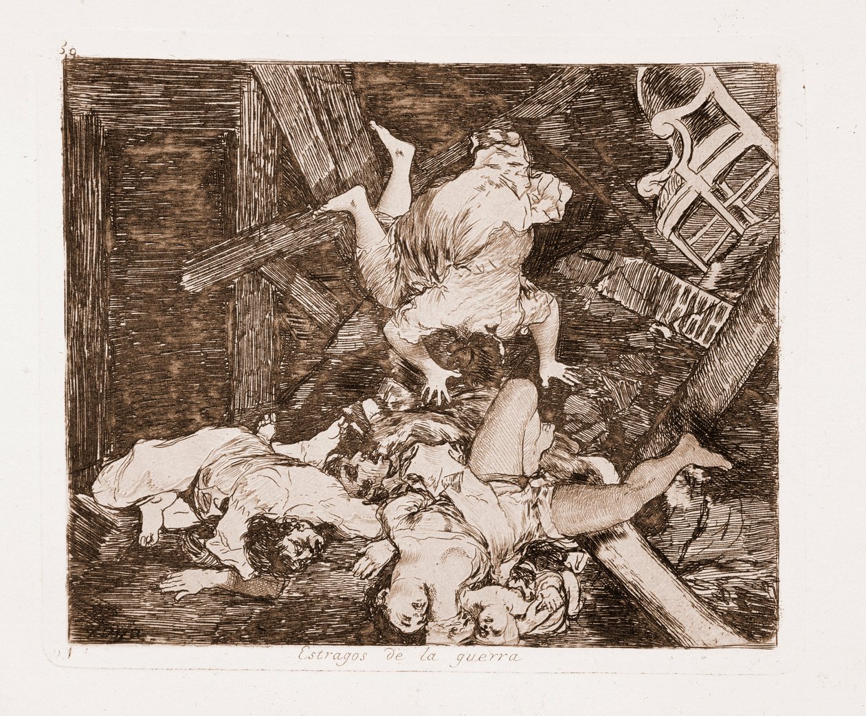 Los desastres de la guerra: Daños de guerra de Francisco de Goya