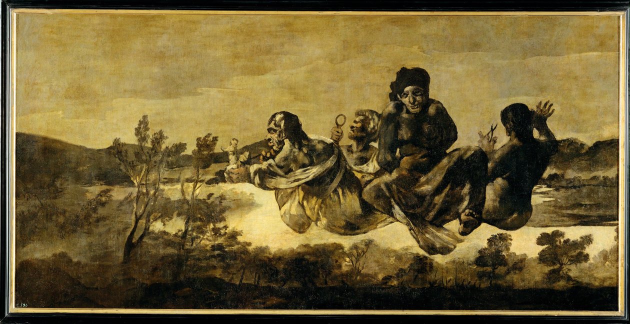 Las Parcas ... (pintura sobre lienzo) de Francisco Jose de Goya y Lucientes