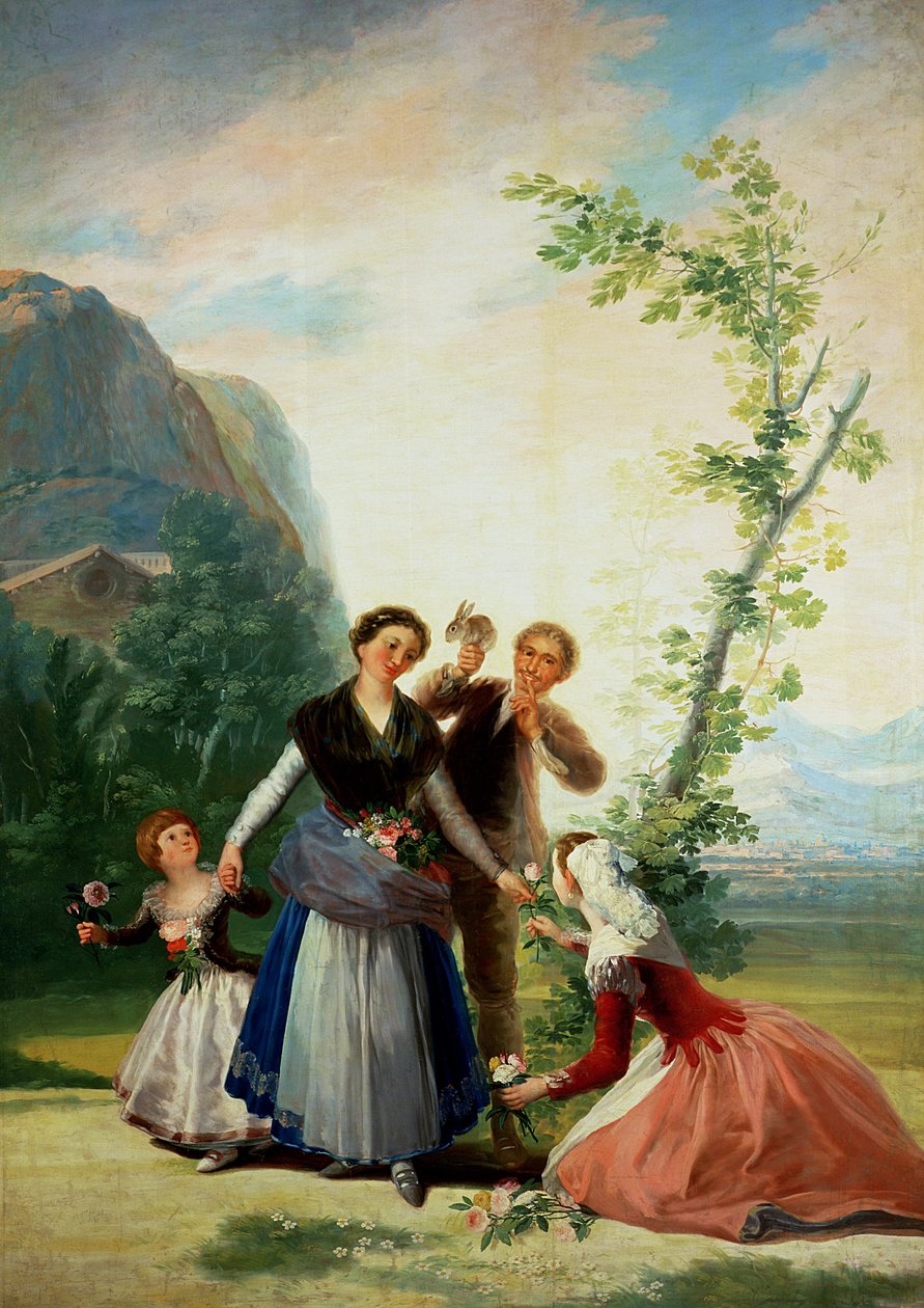 Los Floristas o Primavera de Francisco de Goya