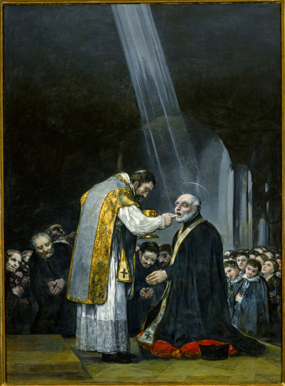 La Última Comunión de San José de Calasanz ... (pintura sobre lienzo) de Francisco Jose de Goya y Lucientes