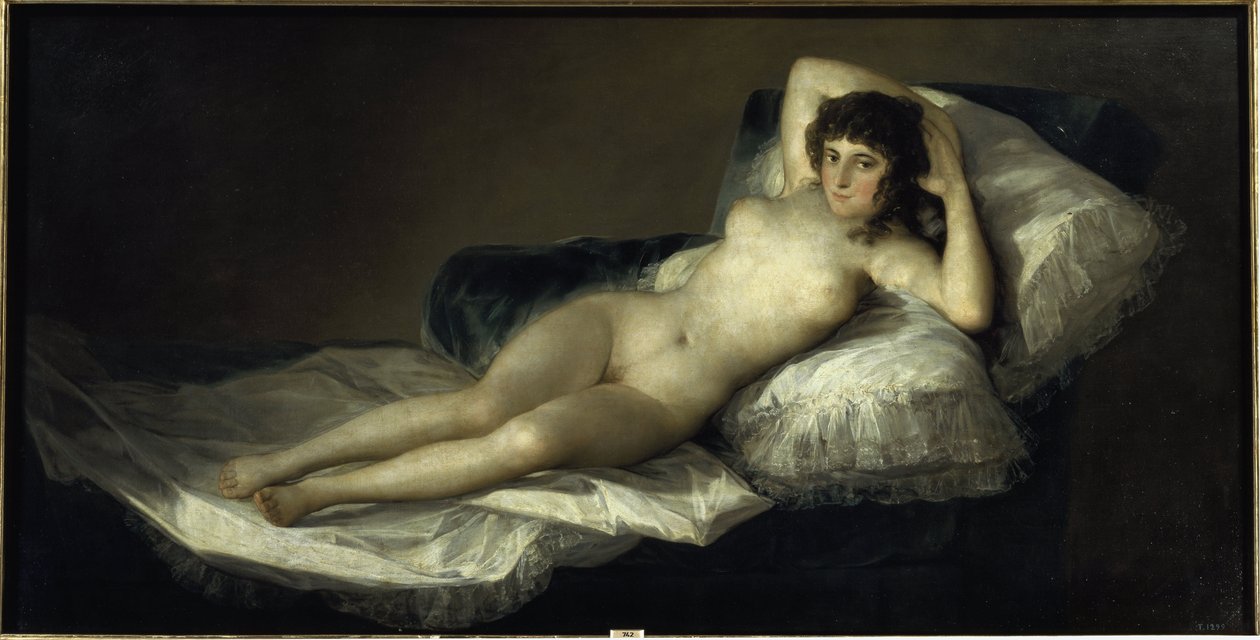 La Maja desnuda, c.1798-1805 (óleo sobre lienzo) de Francisco Jose de Goya y Lucientes
