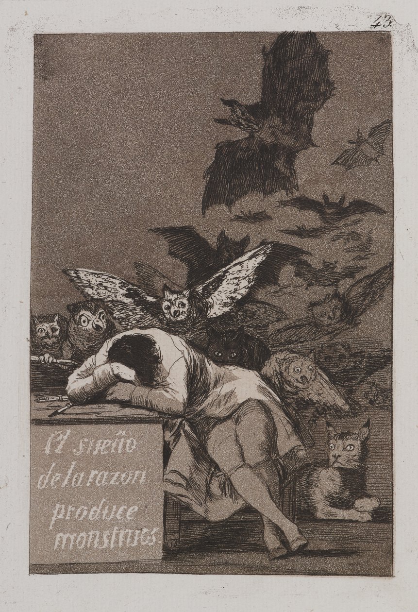 El sueño de la razón produce monstruos de Francisco de Goya