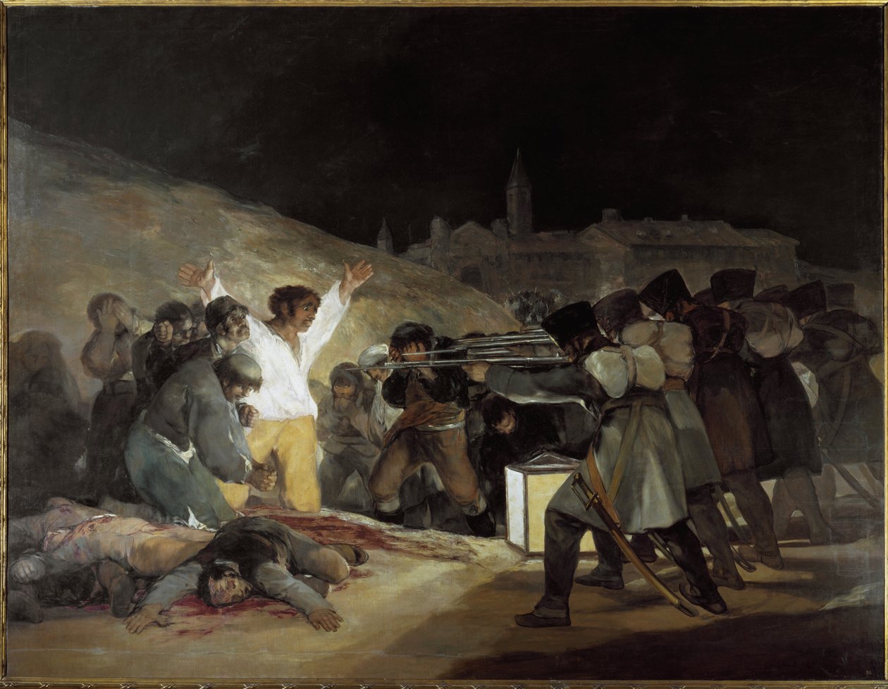 El tres de mayo de 1808 - óleo sobre cnavas de Francisco Jose de Goya y Lucientes
