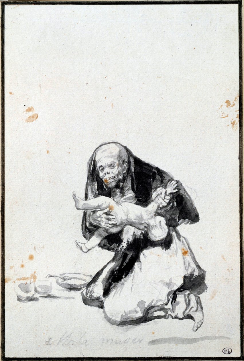 La mala mujer (Mala mujer). La mujer malvada de Francisco de Goya