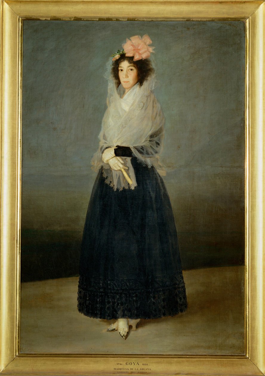 La condesa del Carpio, marquesa de la Solana Pintado hacia 1795, año de su muerte ... de Francisco Jose de Goya y Lucientes