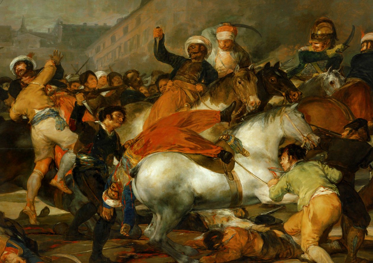 El dos de mayo de 1808 en Madrid: la carga del ... (pintura sobre lienzo) de Francisco Jose de Goya y Lucientes