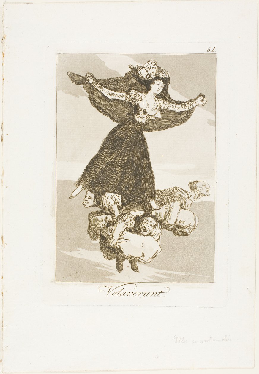 Han volado, lámina 61 de Los Caprichos de Francisco Jose de Goya y Lucientes