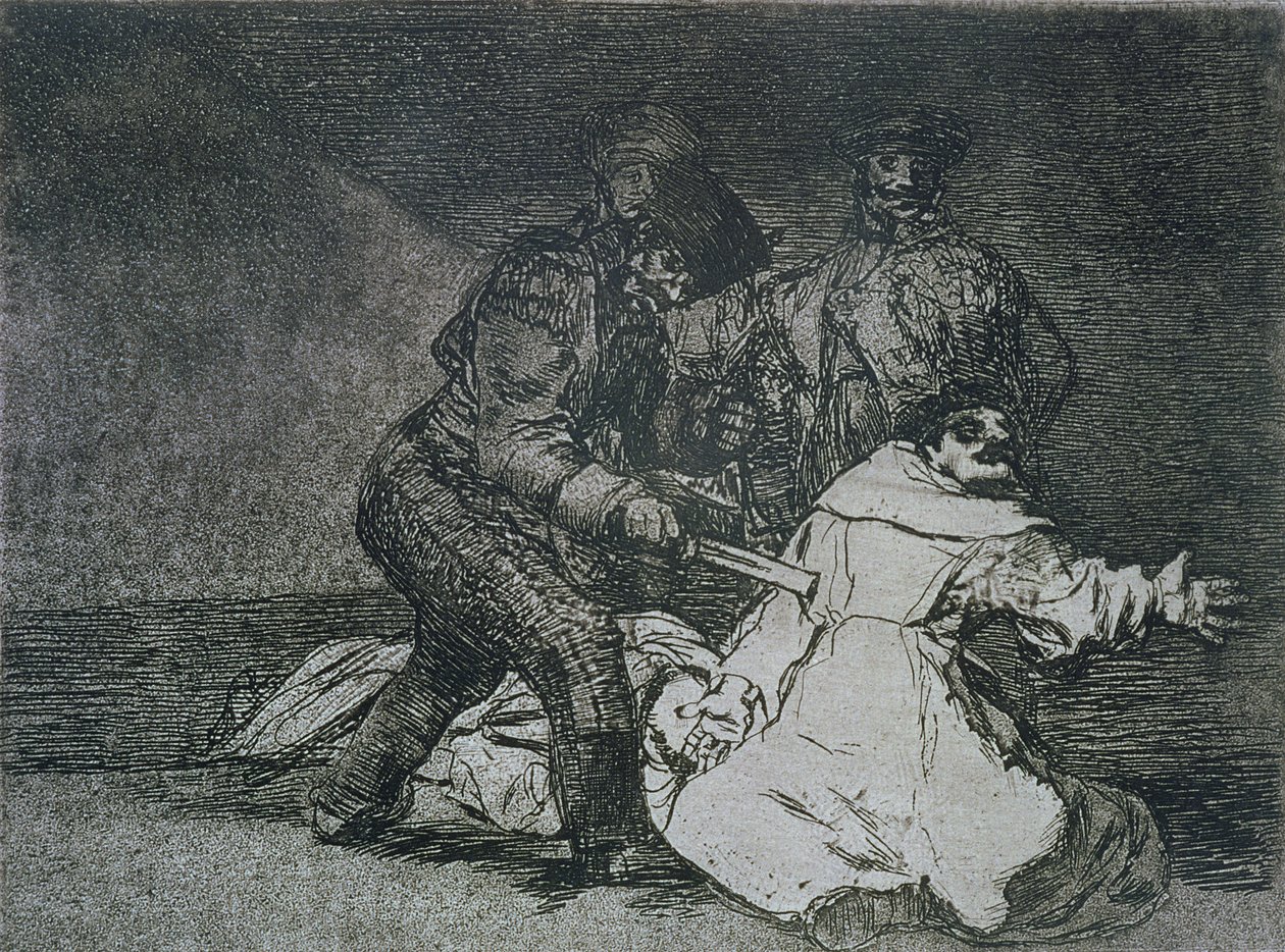 Esto es malo, placa 46 de "Los desastres de la guerra de Francisco Jose de Goya y Lucientes