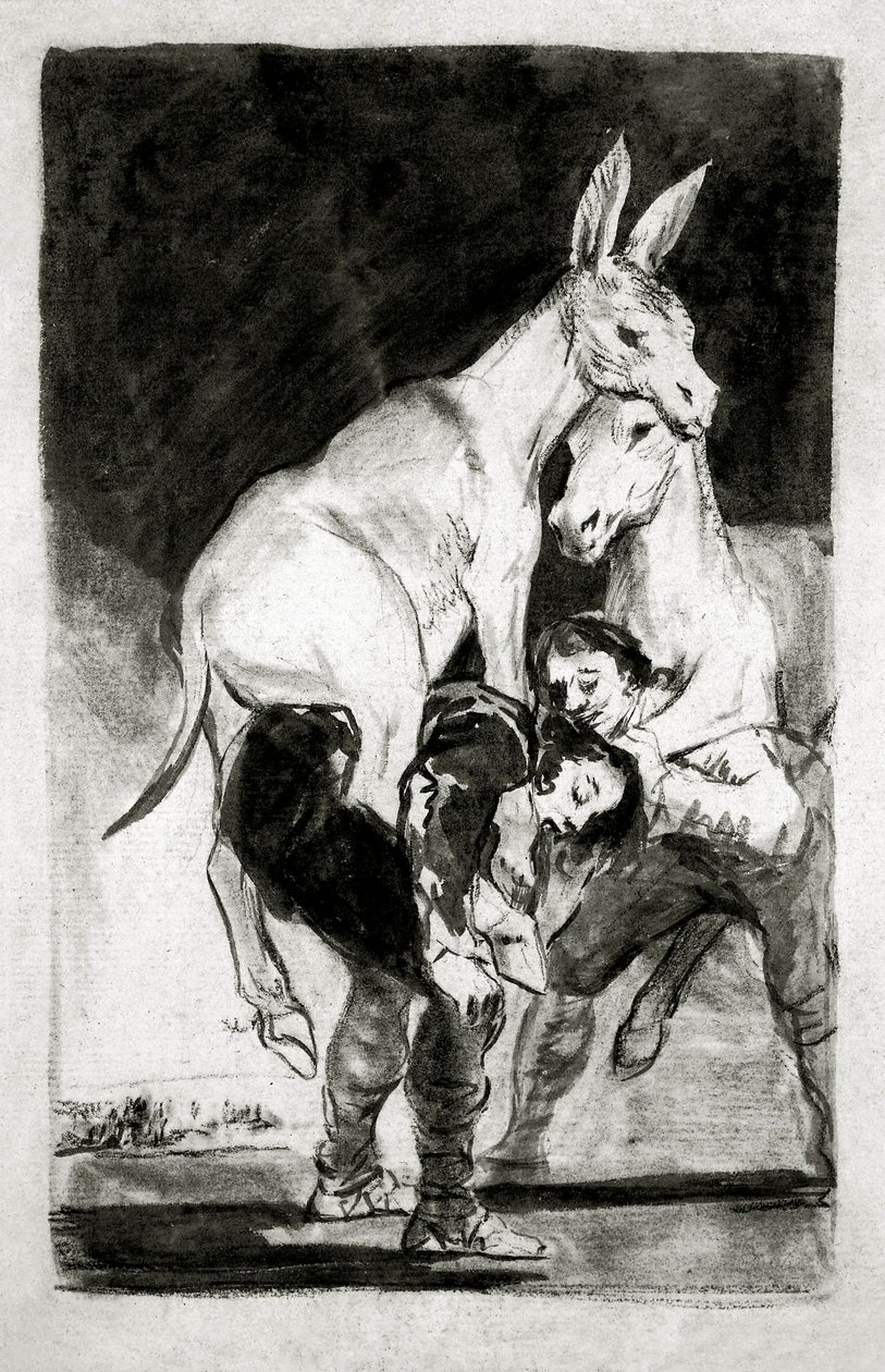 Tú que no puedes de Francisco de Goya