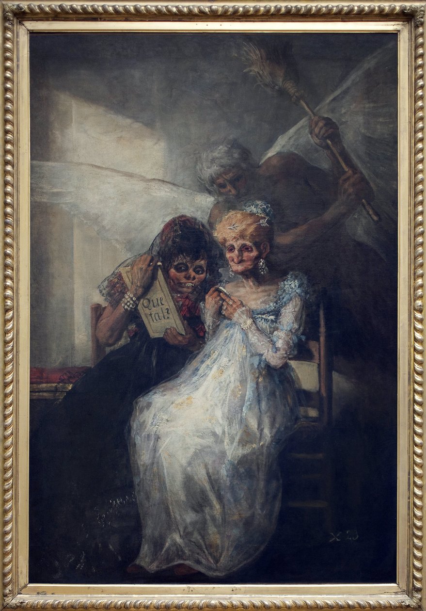 El Tiempo, llamado Las Viejas. Pintura de Francisco de Goya y Lucientes (1746-1828), óleo sobre lienzo, circa 1808-1812, arte español de principios del siglo XIX. Museo de Bellas Artes de Lille de Francisco de Goya